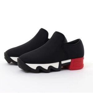 IRI WES Black and Red Outline Women's low top Sneaker Shoes